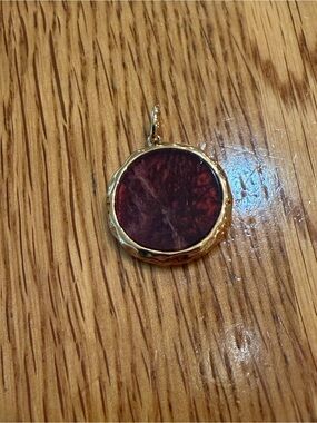 Kendra Scott Small Medallion in Red Labradorite